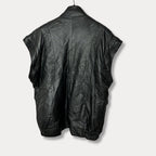 Vintage Convertible 2in1 Genuine Leather Jacket & Vest Large - Funkify