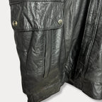 Vintage Convertible 2in1 Genuine Leather Jacket & Vest Large - Funkify