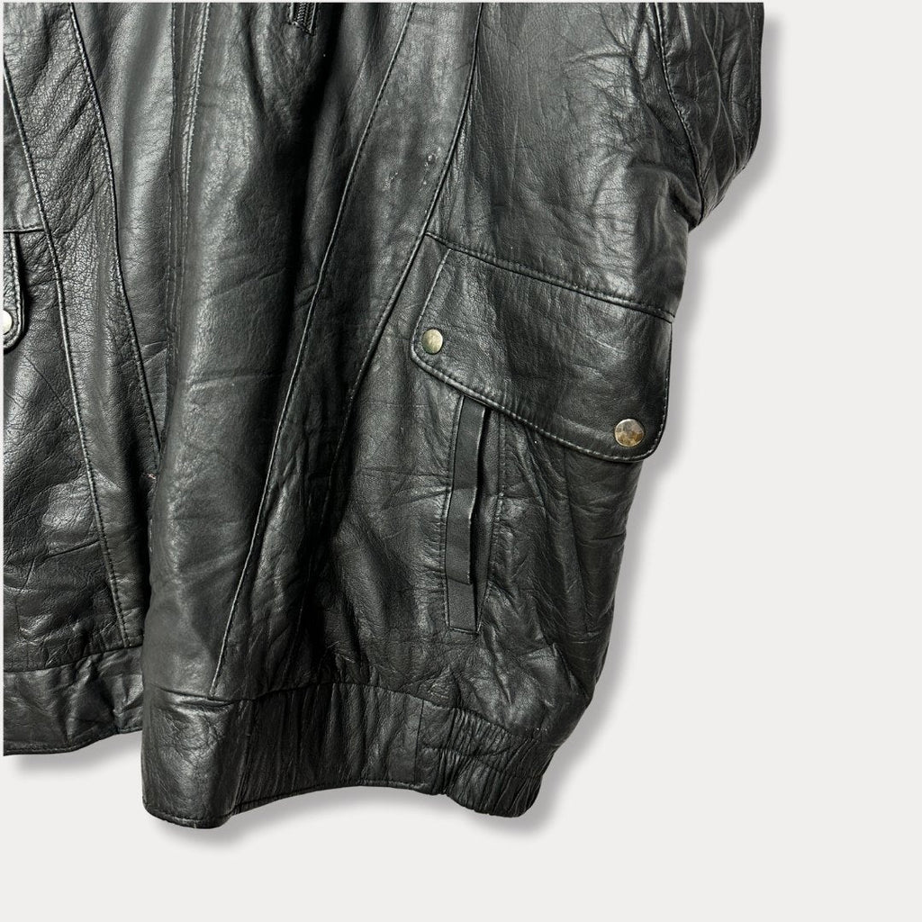 Vintage Convertible 2in1 Genuine Leather Jacket & Vest Large - Funkify