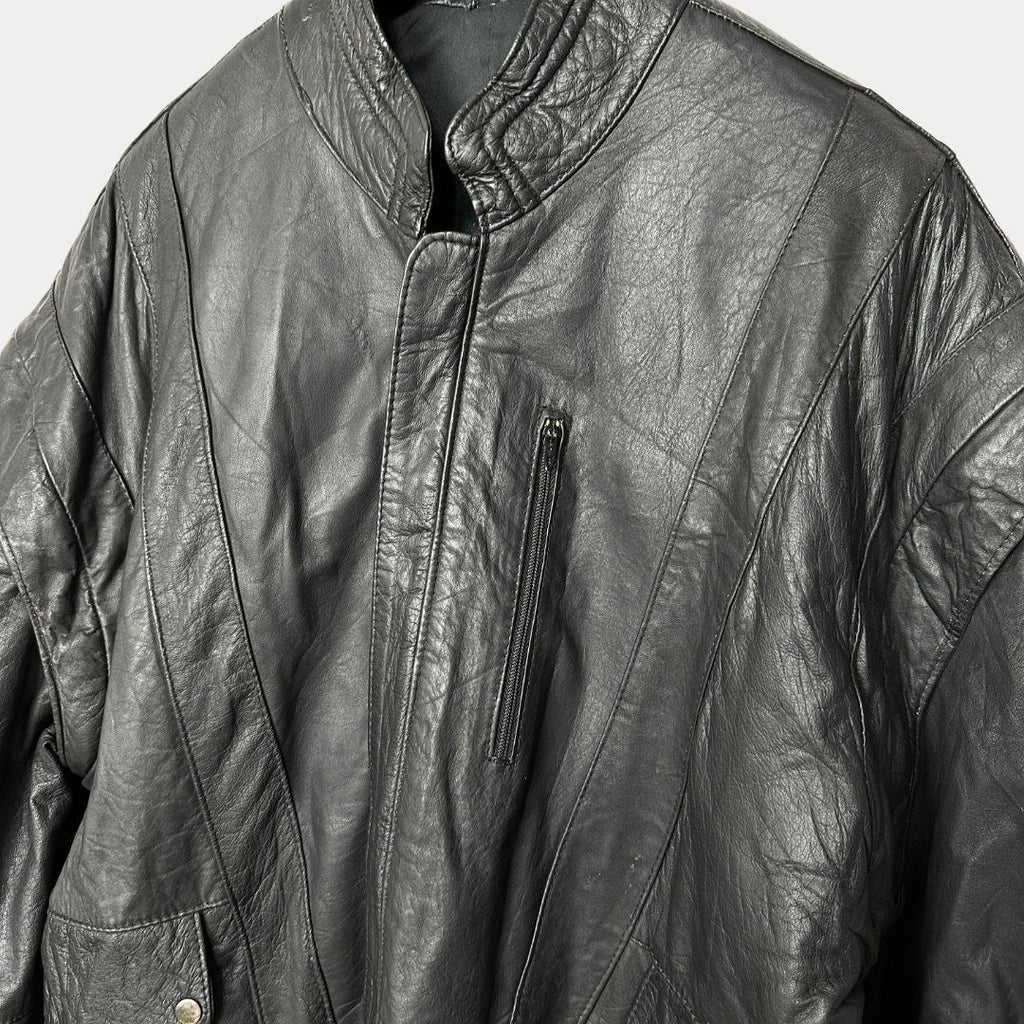 Vintage Convertible 2in1 Genuine Leather Jacket & Vest Large - Funkify