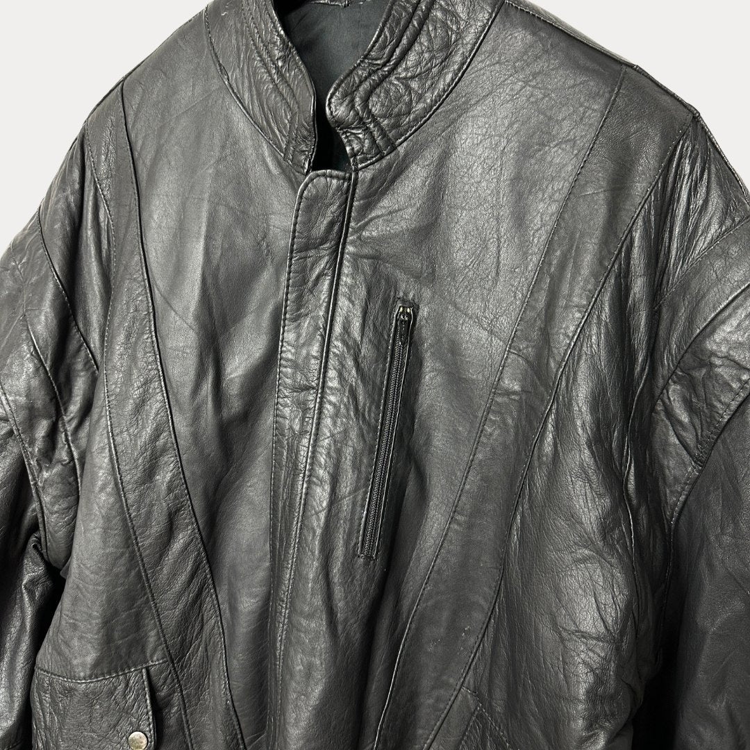 Vintage Convertible 2in1 Genuine Leather Jacket & Vest Large - Funkify