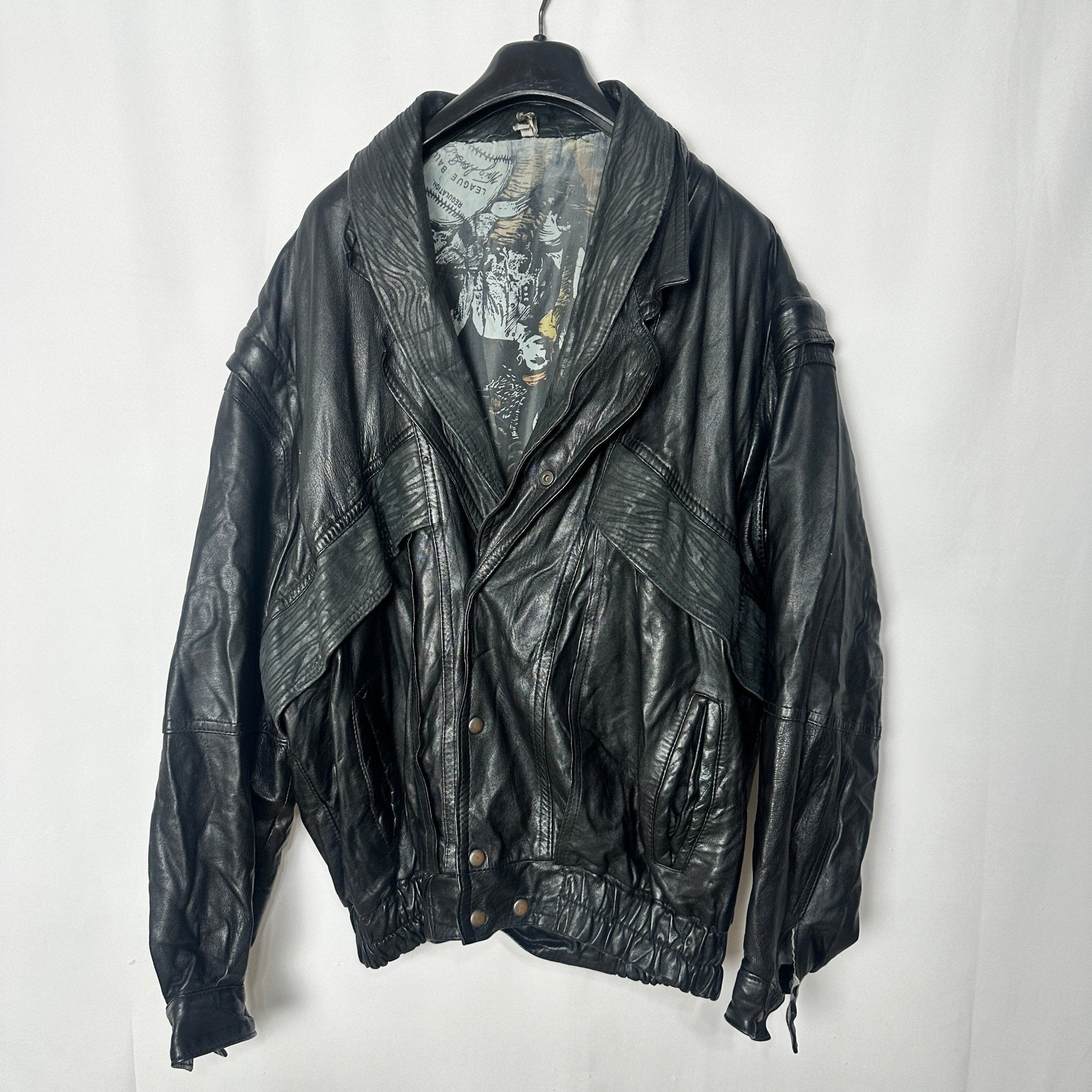 Vintage Convertible 2in1 Genuine Leather Jacket & Vest Large - Funkify