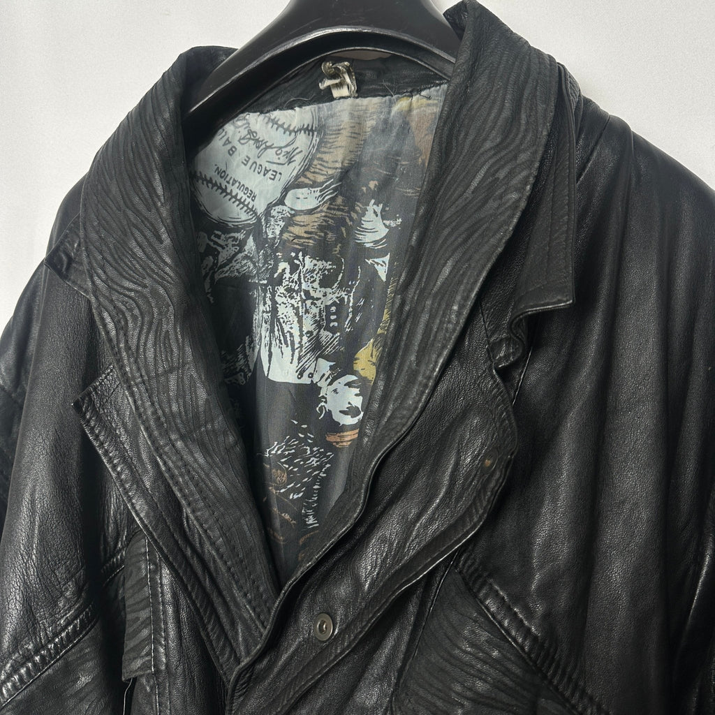 Vintage Convertible 2in1 Genuine Leather Jacket & Vest Large - Funkify