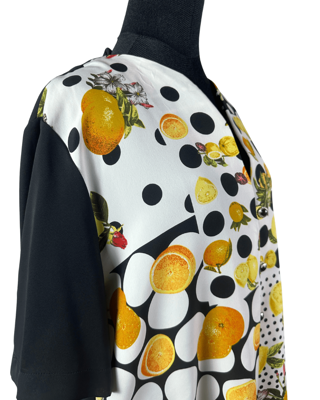 Vintage Creation Paris Lemon Patterned Shirt - Funkify