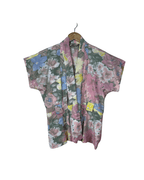Vintage Darian Pleated Two - Button Blouse - Large - Funkify