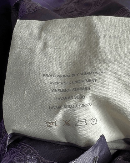 Vintage Deadstock 1990s Gianni Versace Purple Medusa Blazer - Funkify