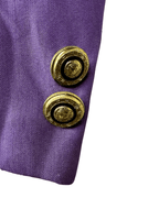 Vintage Deadstock 1990s Gianni Versace Purple Medusa Blazer - Funkify