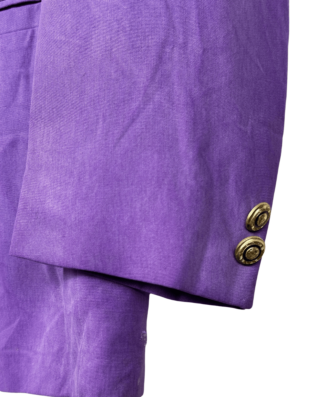 Vintage Deadstock 1990s Gianni Versace Purple Medusa Blazer - Funkify