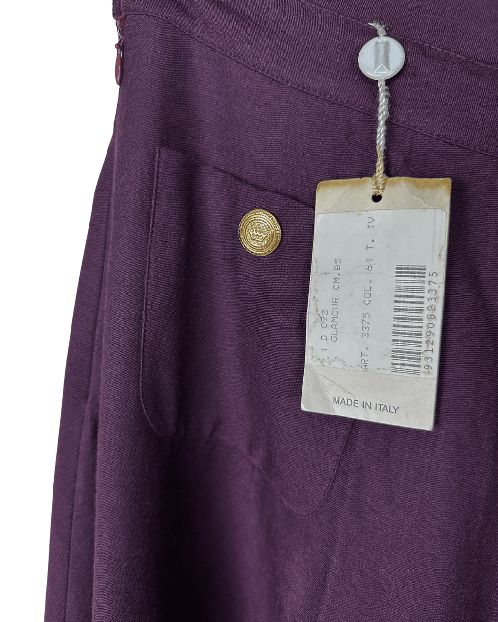 Vintage Deadstock 80's Pancaldi & B Wool Skirt - Funkify