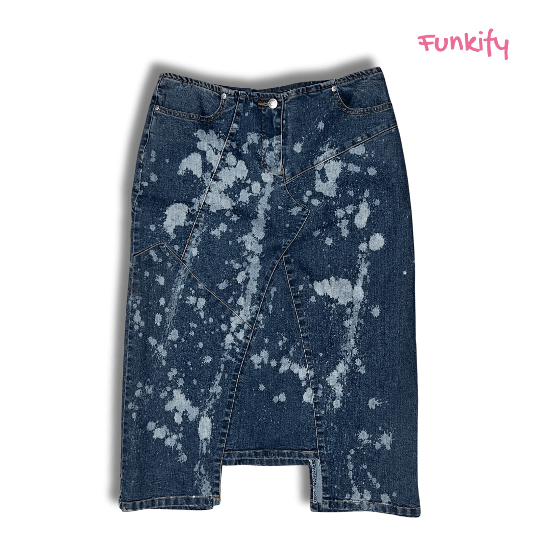 Vintage Denim Skirt - Funkify