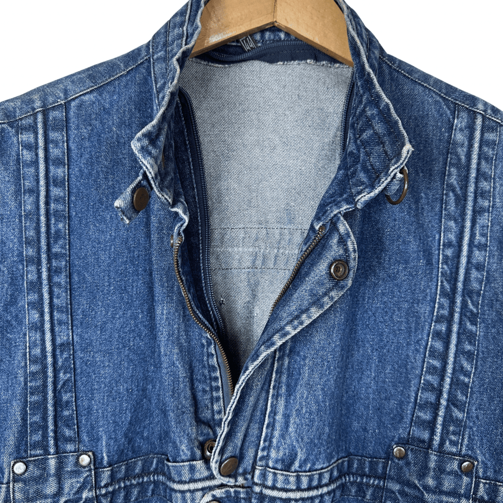 Vintage Denim Vest Large - Funkify