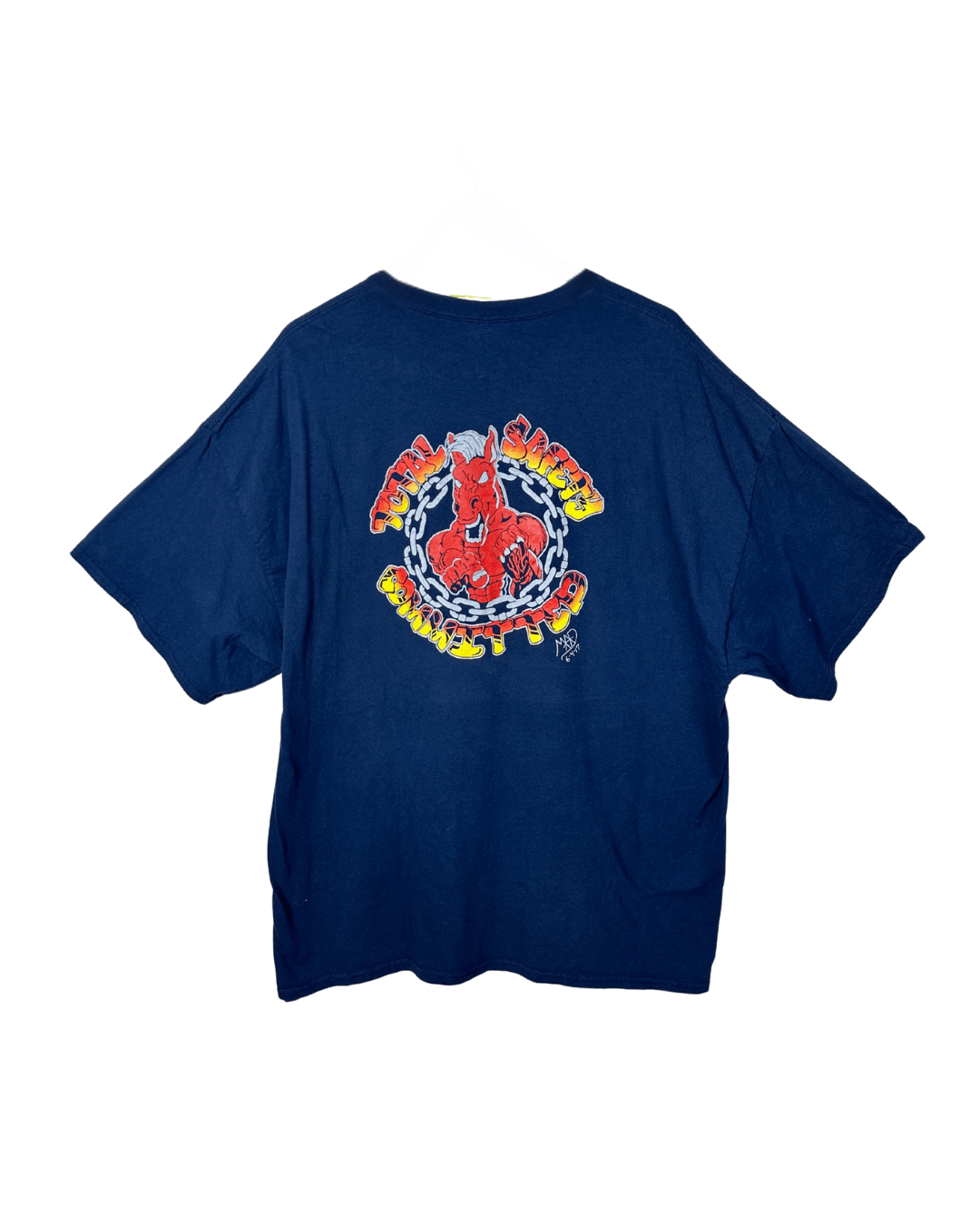 Vintage Devil Safety Graphic Tee – Gildan 3XL - Funkify