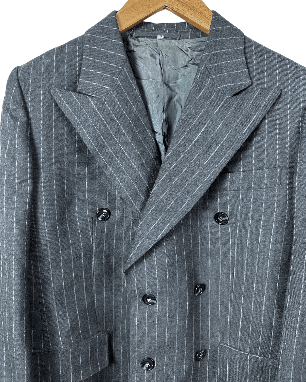 Vintage Double - breasted Wool - Blend Blazer 50 - Funkify