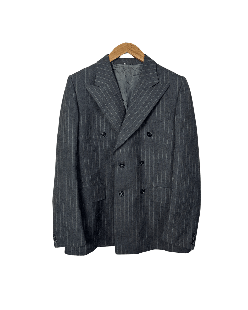 Vintage Double - breasted Wool - Blend Blazer 50 - Funkify