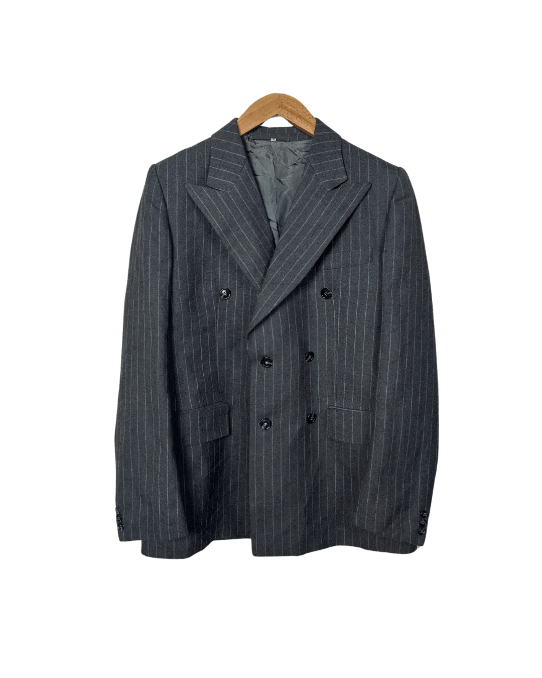 Vintage Double - breasted Wool - Blend Blazer 50 - Funkify