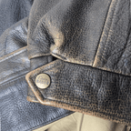 Vintage Eddie Bauer Brown Genuine Leather Jacket Large - Funkify