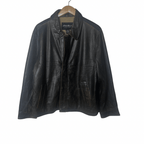 Vintage Eddie Bauer Brown Genuine Leather Jacket Large - Funkify