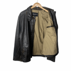 Vintage Eddie Bauer Brown Genuine Leather Jacket Large - Funkify