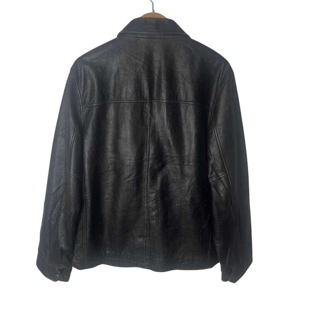 Vintage Eddie Bauer Brown Genuine Leather Jacket Large - Funkify