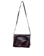Vintage Egyptian Embossed Genuine Leather Burgundy Messenger Bag - Funkify