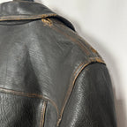 Vintage El Charro Distressed Genuine Leather Biker Jacket Small/ Medium - Funkify