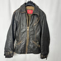 Vintage El Charro Distressed Genuine Leather Biker Jacket Small/ Medium - Funkify