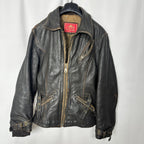 Vintage El Charro Distressed Genuine Leather Biker Jacket Small/ Medium - Funkify