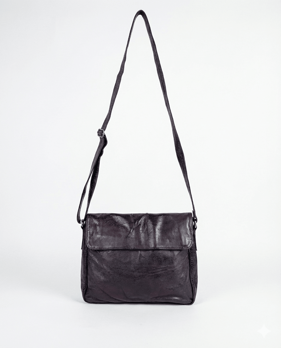 Vintage Embossed Egyptian Pharaonic Genuine Leather Bag - Funkify