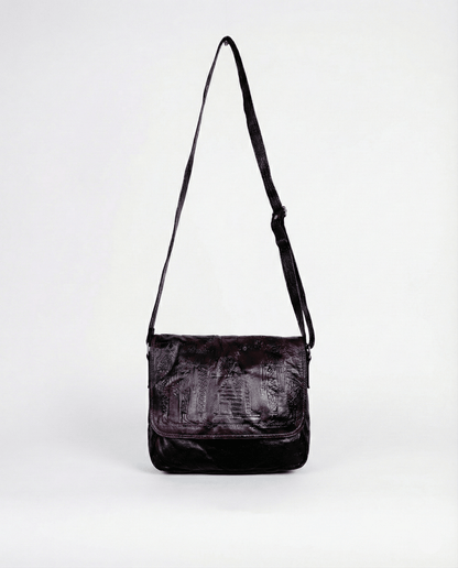 Vintage Embossed Egyptian Pharaonic Genuine Leather Bag - Funkify