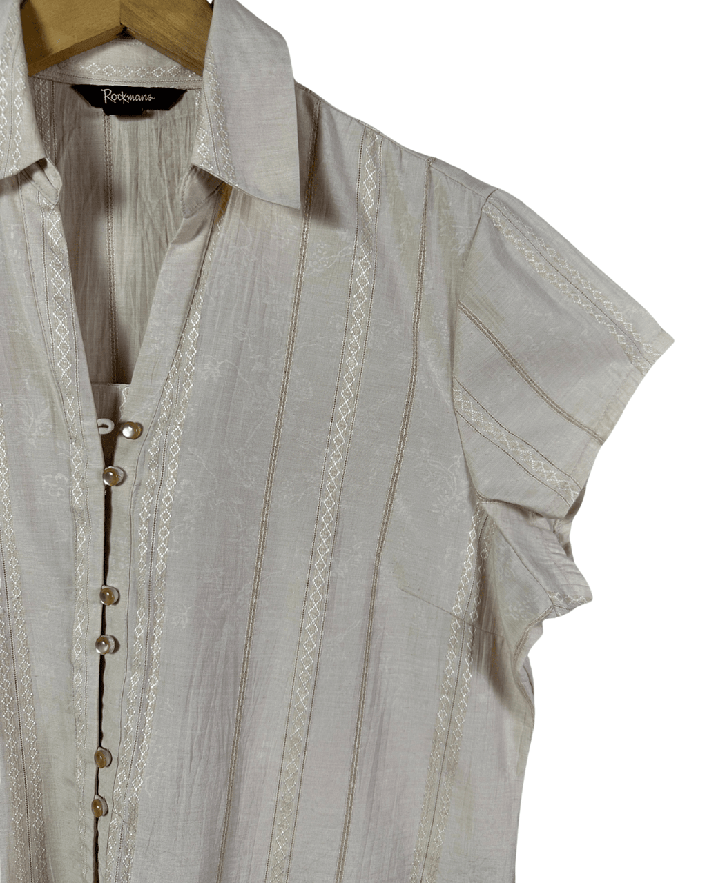 Vintage Embroidered Rockmano Blouse - UK 14 - Funkify