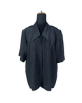 Vintage Embroidered Women's Shirt with Shoulder Pads - Funkify