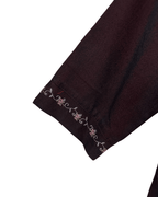 Vintage Embroidered Zip - Up Blouse - Funkify