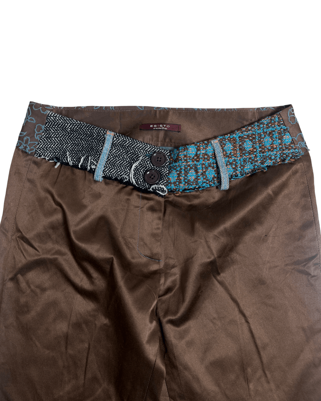 Vintage Esisto Wool Trim Women's Pants - Funkify