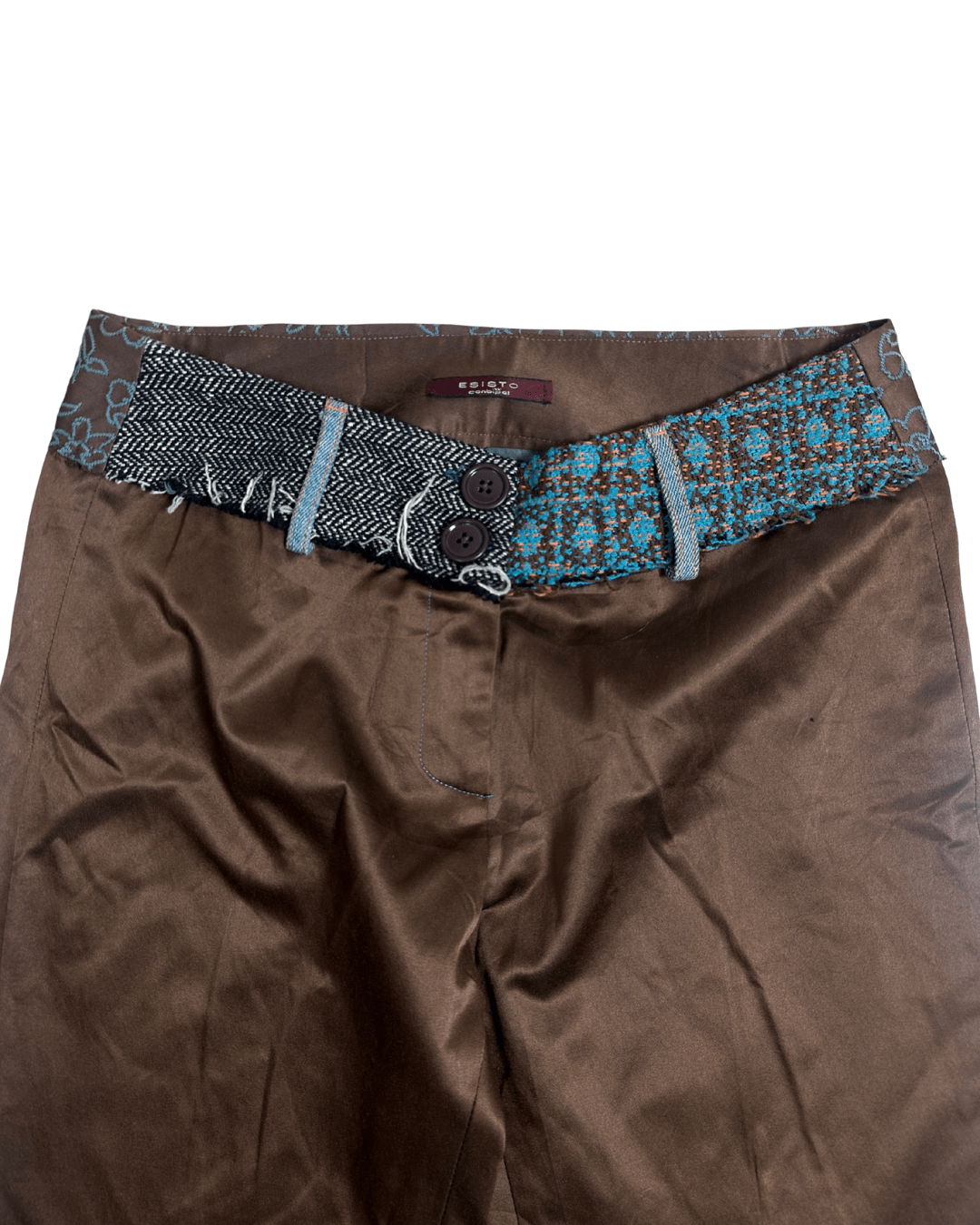Vintage Esisto Wool Trim Women's Pants - Funkify