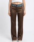 Vintage Esisto Wool Trim Women's Pants - Funkify