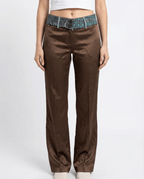 Vintage Esisto Wool Trim Women's Pants - Funkify