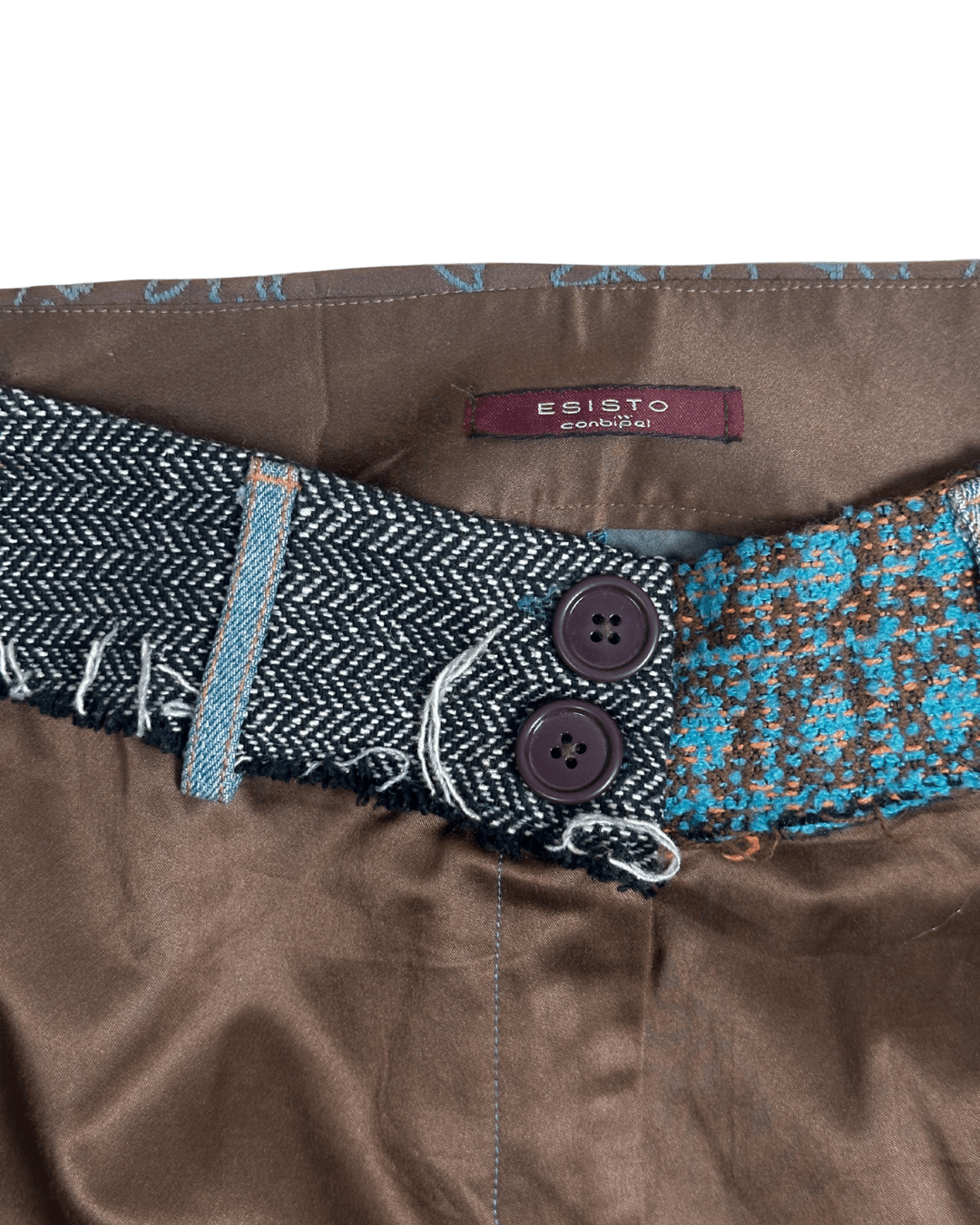 Vintage Esisto Wool Trim Women's Pants - Funkify
