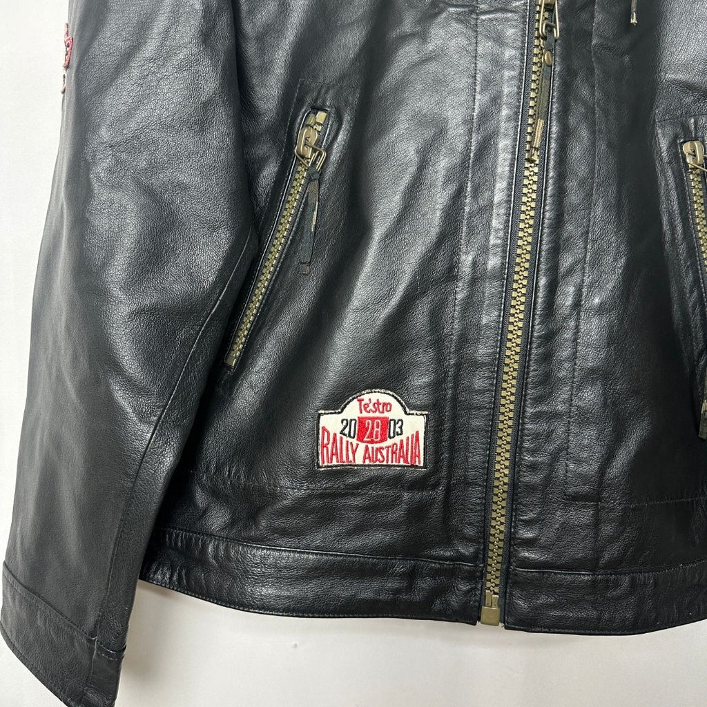 Vintage Explorer Genuine Leather Racing Jacket Medium - Funkify