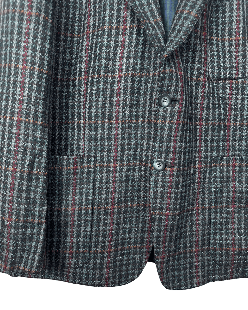 Vintage Facis Pure Virgin Woo lCheckered Blazer - Funkify