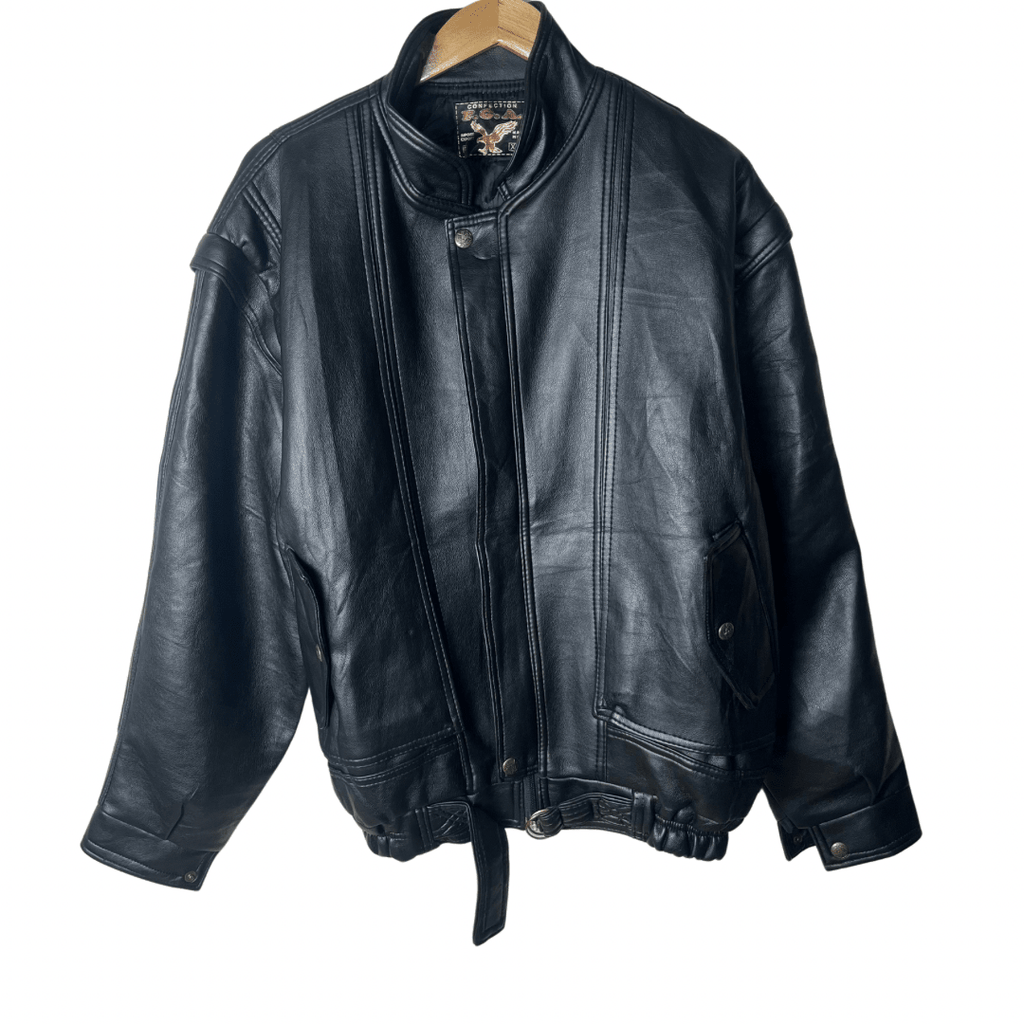 Vintage F.G.A Genuine Leather Jacket 2XL - Funkify