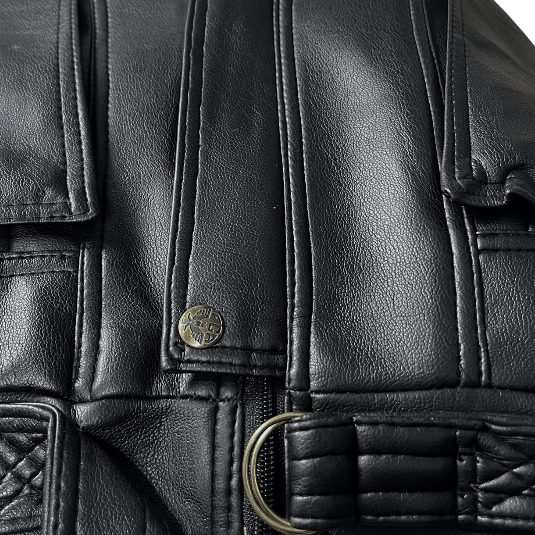 Vintage F.G.A Genuine Leather Jacket 2XL - Funkify