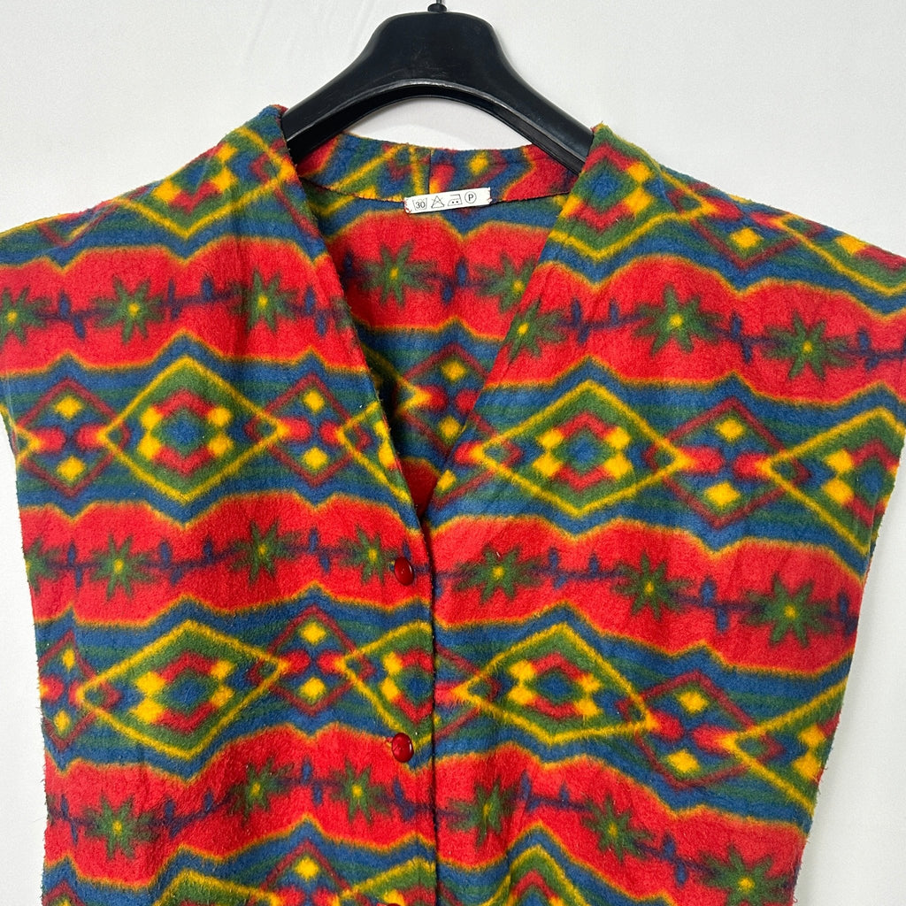 Vintage Fleece Vest Large - Funkify