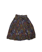 Vintage Floral Pleated Lined Skirt - Small - Funkify