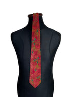 Vintage Floral Silk Necktie - Funkify