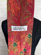 Vintage Floral Silk Necktie - Funkify