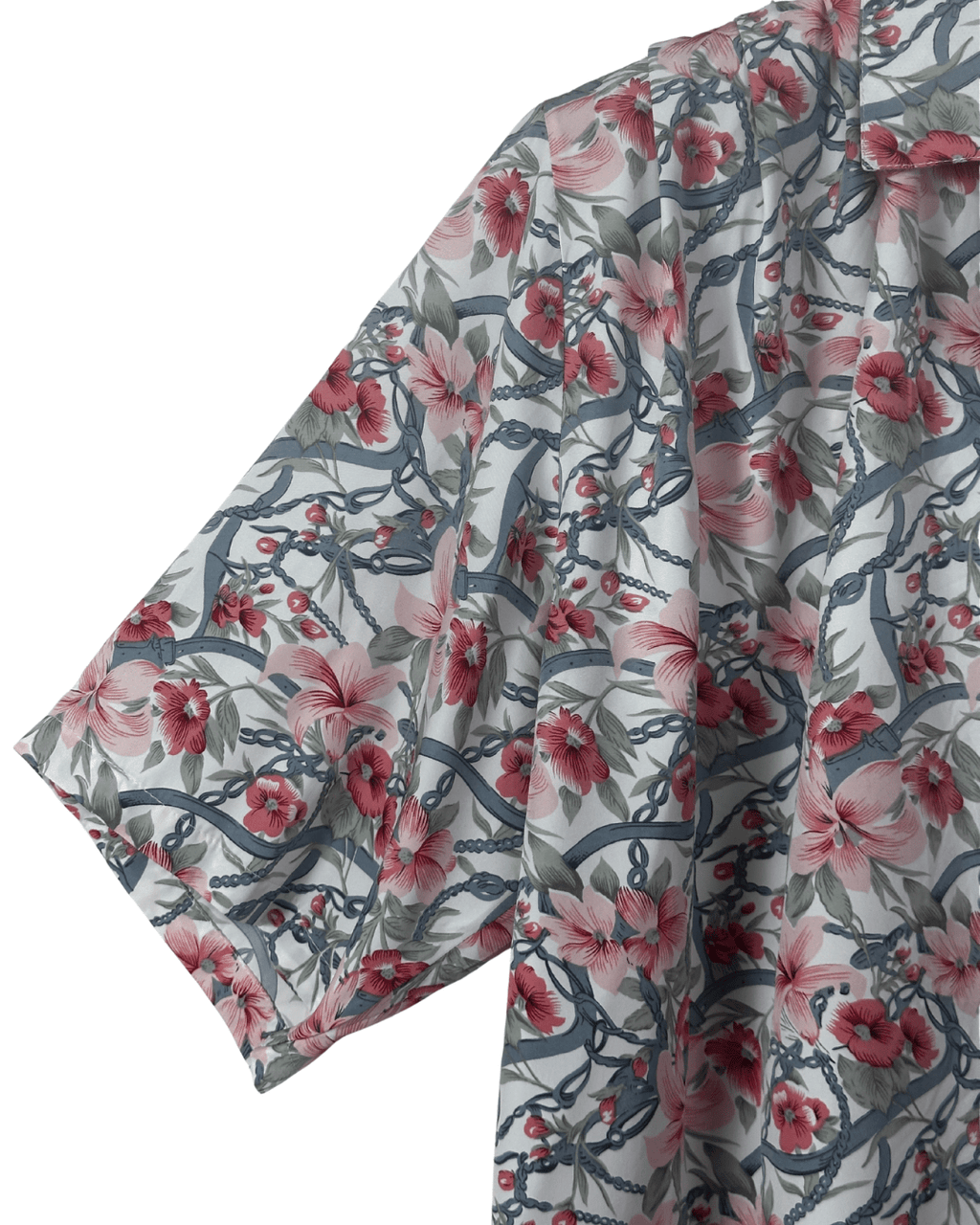 Vintage Floral Women's Shirt w/ Shoulder Pads - Funkify