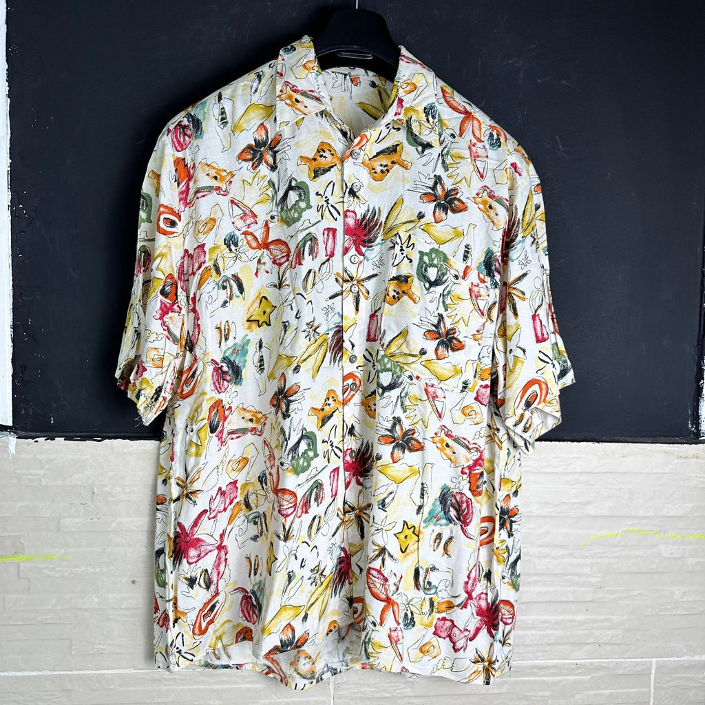 Vintage Flower Pattern Shirt - Funkify