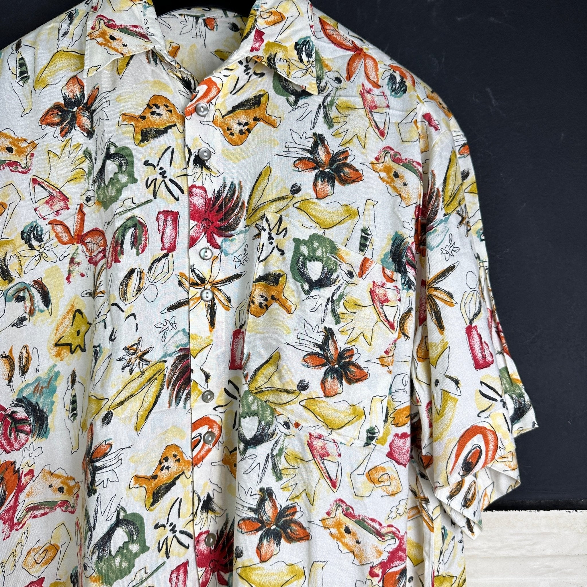 Vintage Flower Pattern Shirt - Funkify