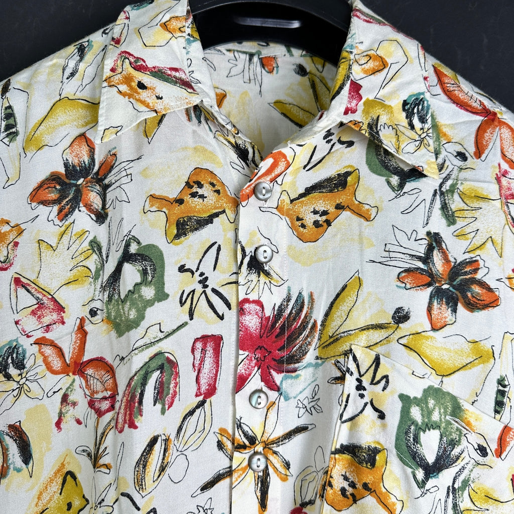 Vintage Flower Pattern Shirt - Funkify