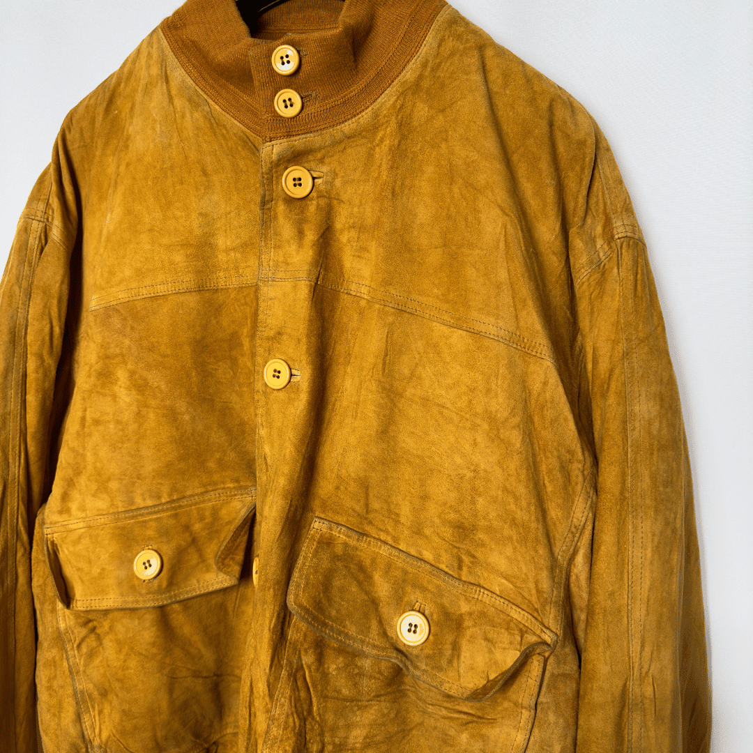Vintage FREY Genuine Leather Jacket Large - Funkify